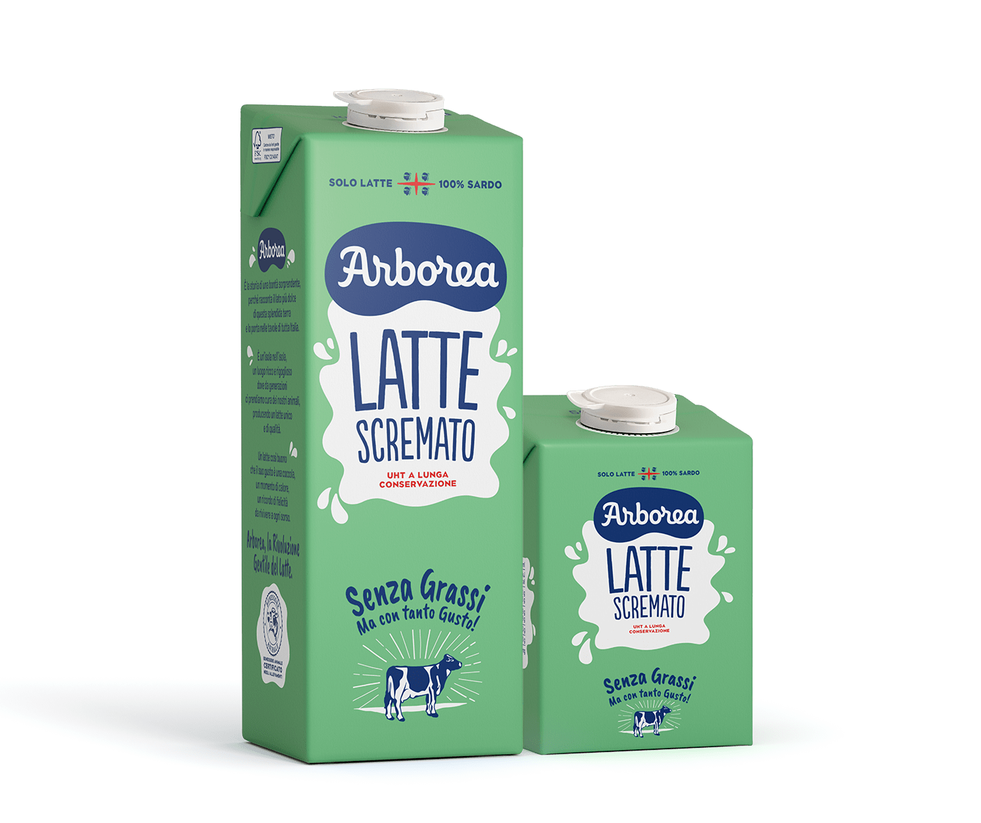 Latte arborea scremato uht