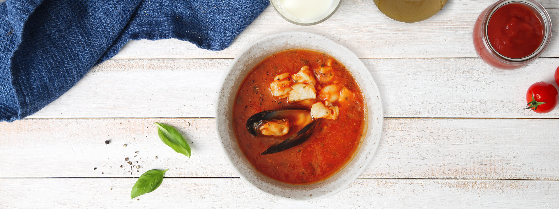Piatto di cassola, zuppa sarda, visto dall'alto
