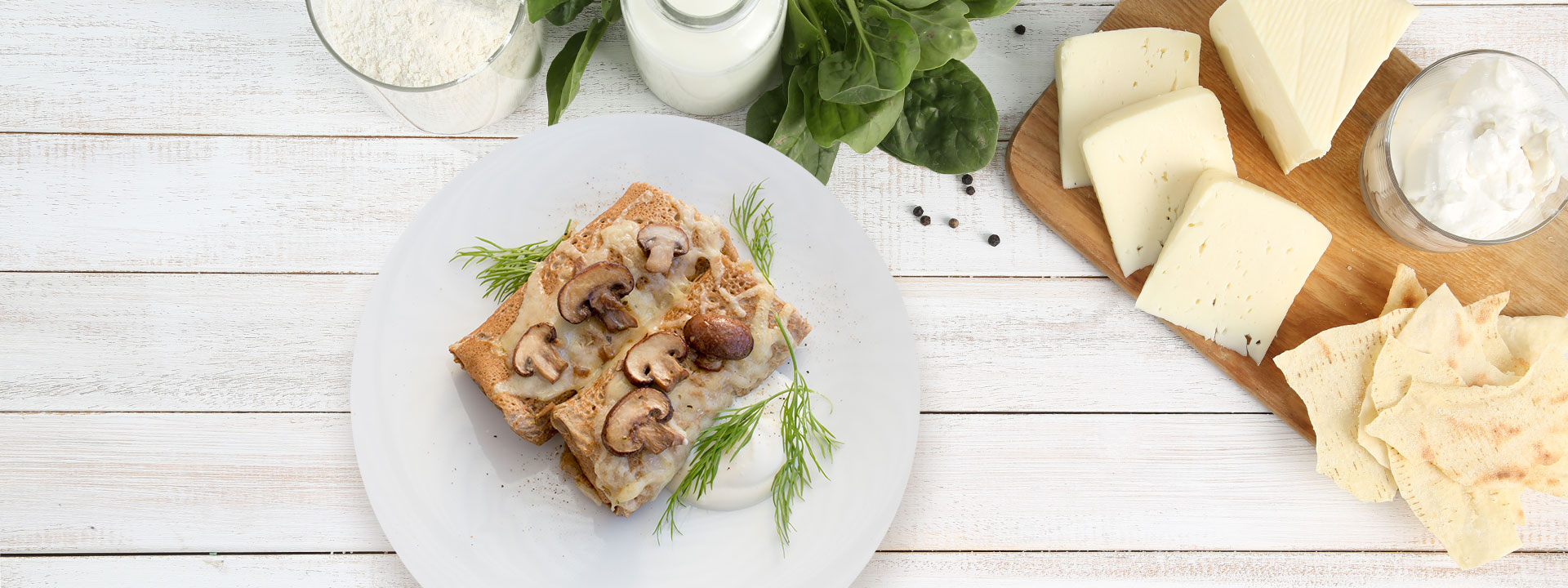 Crespelle ai funghi