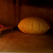 Pane guttiau in forno a legna quasi cotto