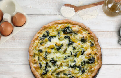 Torta salata ricotta e spinaci light