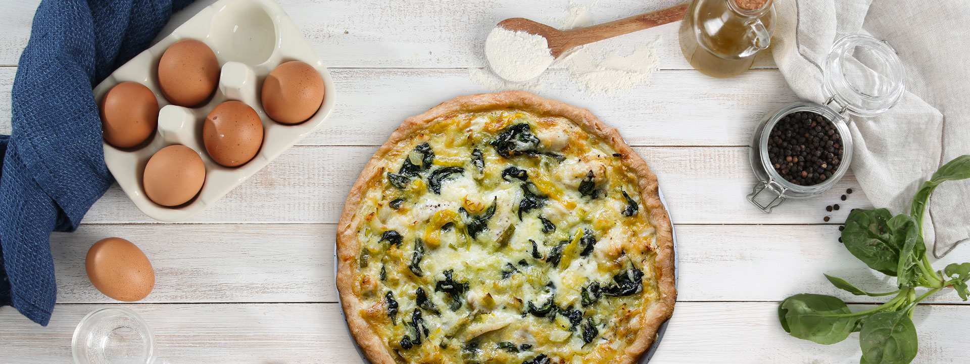 Torta salata ricotta e spinaci light