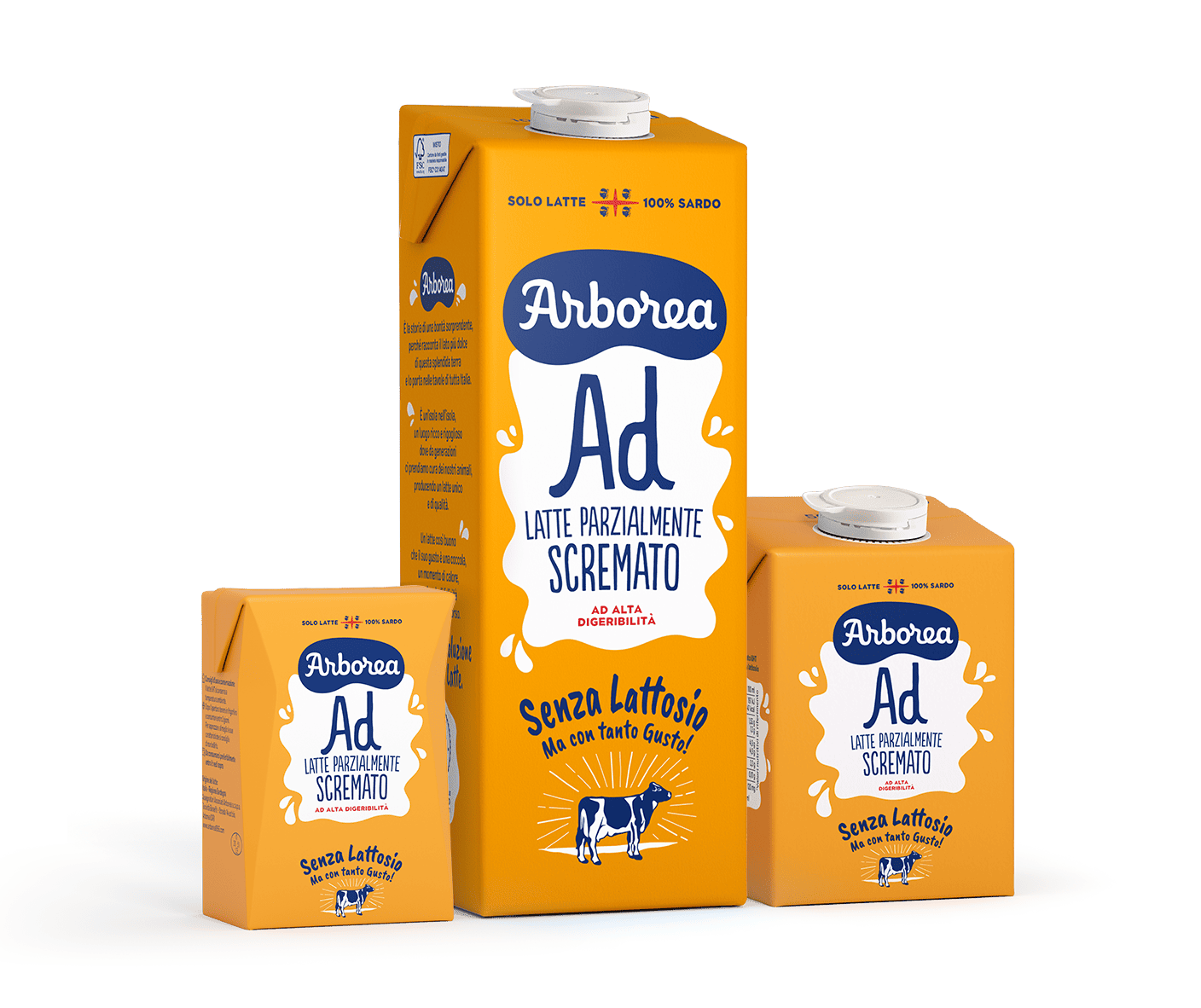 Latte AD Senza Lattosio Parzialmente Scremato UHT Arborea
