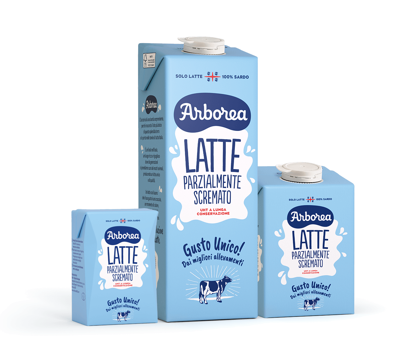 3 pack latte parzialmente scremato