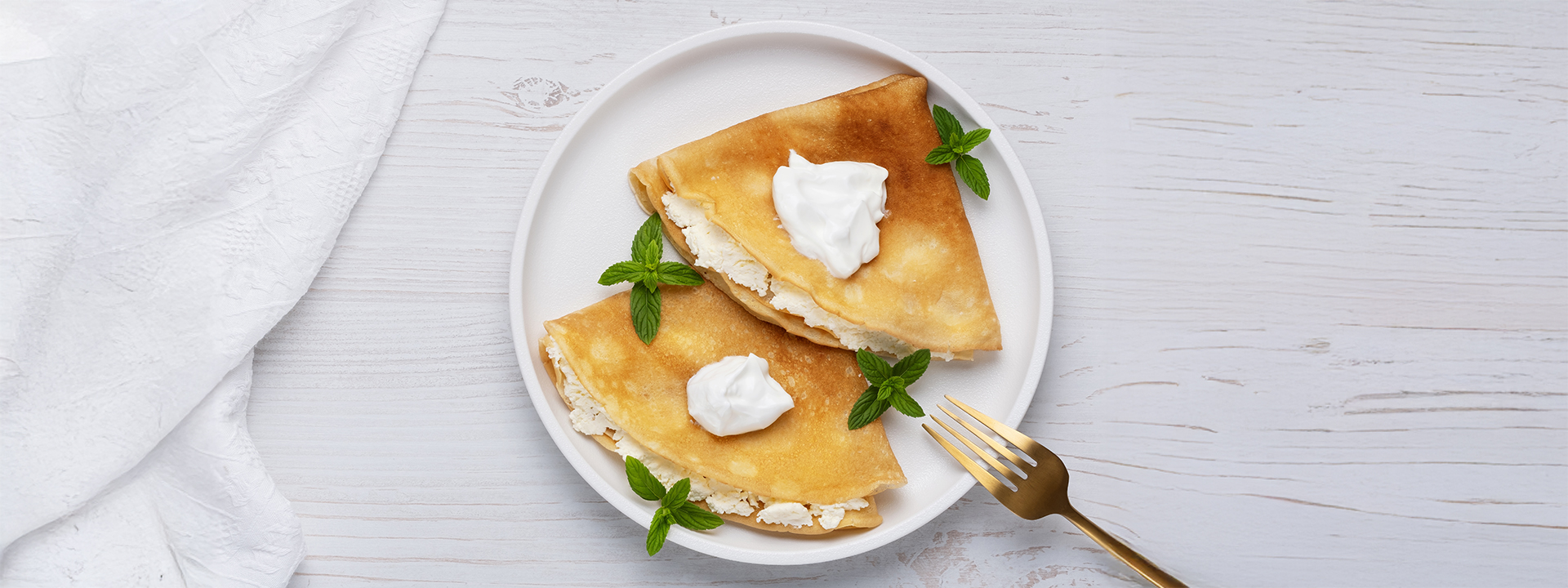 Crêpes allo yogurt