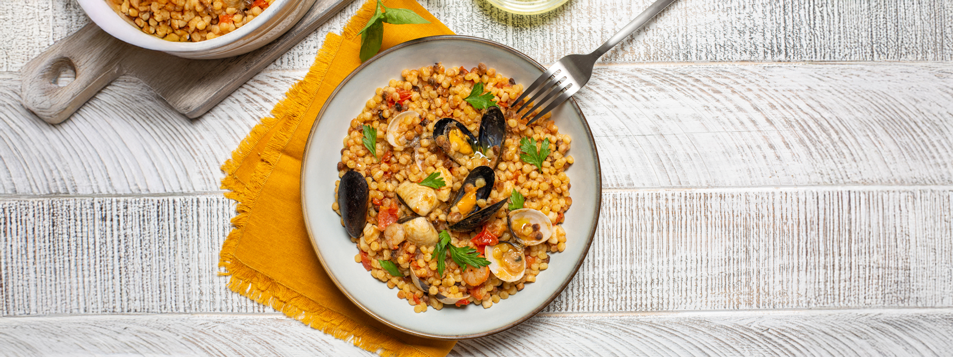 Fregola con vongole Arborea