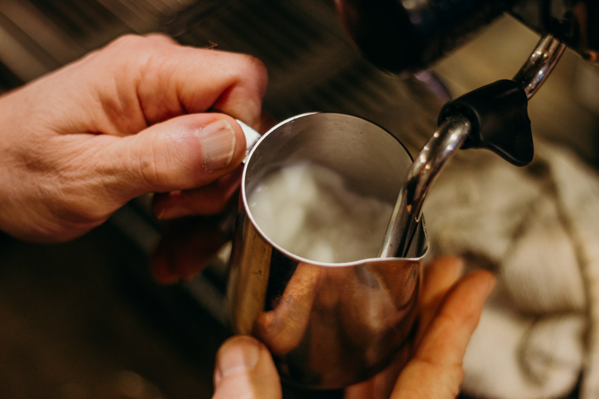 Sfondo latte montato